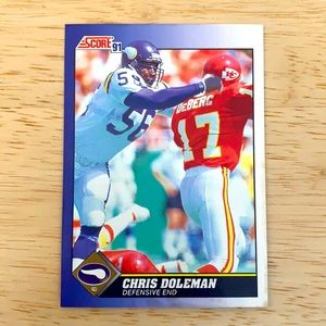 1991 Vintage Chris Doleman Trading Card